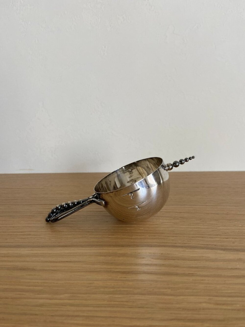 Mid 20th Century Napier "Bottoms Up" Silver-Plate Jigger - Art Deco Barware